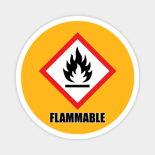 warning: flammable Magnet